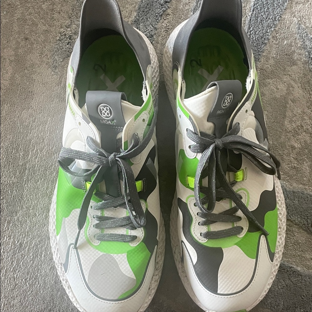 G/FORE Green and Gray Athletic Shoes